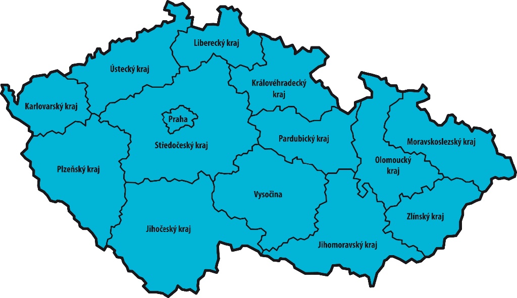 Mapa celostátní