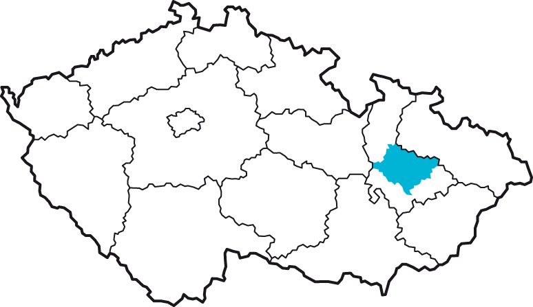 mapa Olomoucký kryj