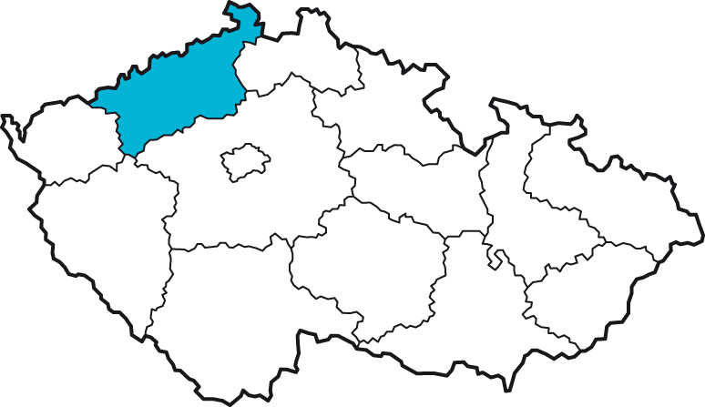 mapa Ústecký
